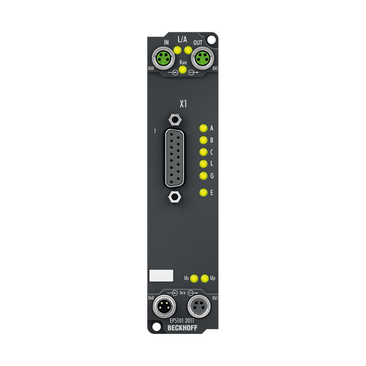 Beckhoff EP5101-2011 EtherCAT Box, 1-channel encoder interface, incremental, 5 V DC (DIFF RS422, TTL), 5 MHz, D-sub Turkey