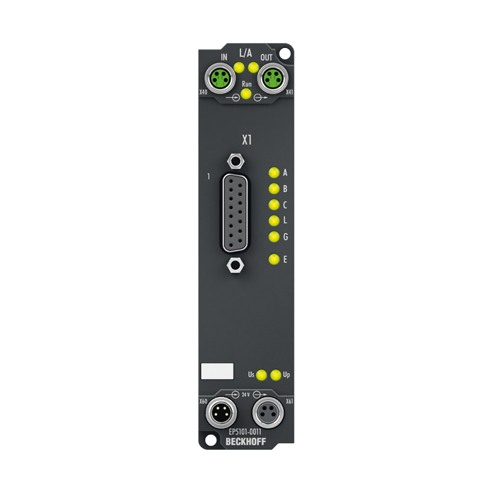 Beckhoff EP5101-0011 EtherCAT Box, 1-channel encoder interface, incremental, 5 V DC (DIFF RS422, TTL), 1 MHz, D-sub Turkey