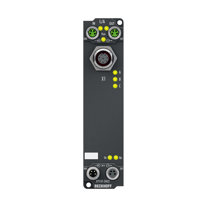 Beckhoff EP5101-0002 EtherCAT Box, 1-channel encoder interface, incremental, 5 V DC (DIFF RS422, TTL), 1 MHz, M12 Turkey