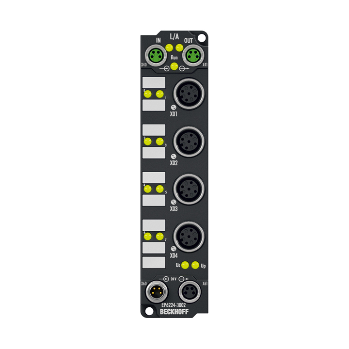Beckhoff EP6224-3002 EtherCAT Box, 4-channel communication interface, IO-Link, master, Class B, M12New Turkey