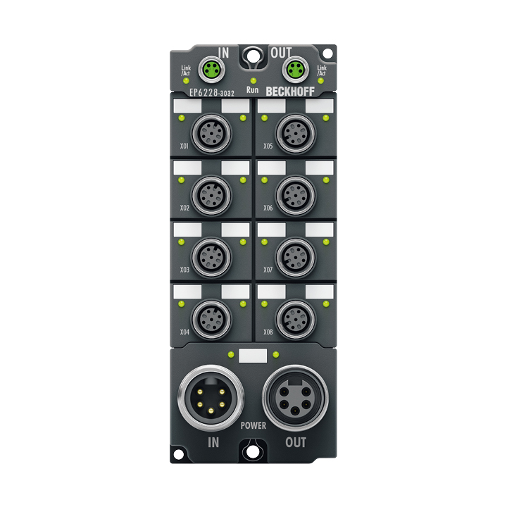 Beckhoff EP6228-3032 EtherCAT Box, 8-channel communication interface, IO-Link, master, Class B, M12 Turkey
