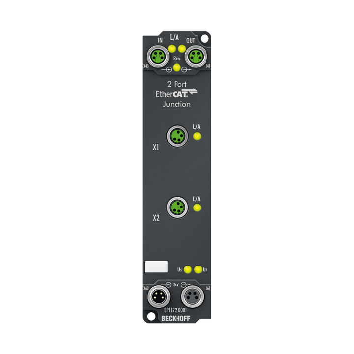 Beckhoff EP1122-0001 EtherCAT Box, 2-port junction, M8 Turkey