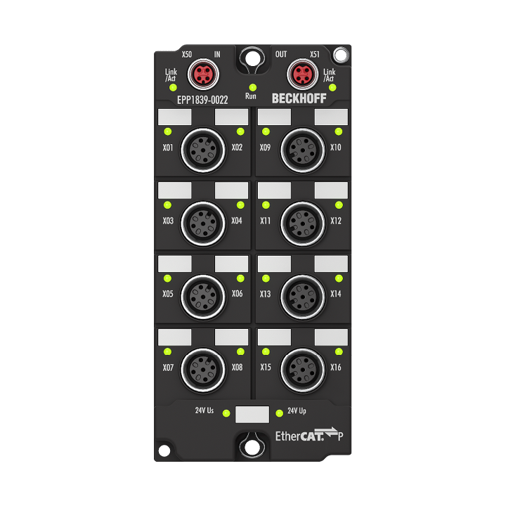 Beckhoff EPP1839-0022 EtherCAT P Box, 16-channel digital input, 24 V DC, M12, with diagnosticsNew Turkey