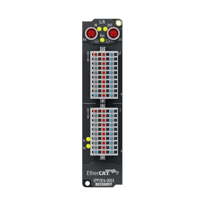 Beckhoff EPP1816-0003 EtherCAT P Box, 16-channel digital input, 24 V DC, 10 µs, IP20 connector Turkey