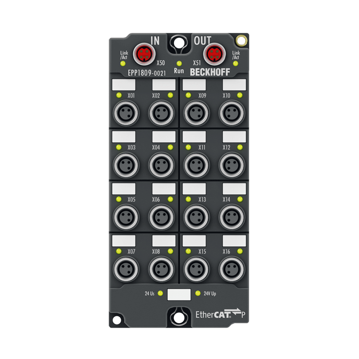 Beckhoff EPP1809-0021 EtherCAT P Box, 16-channel digital input, 24 V DC, 3 ms, M8 Turkey