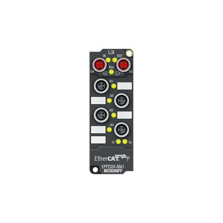 Beckhoff EPP2334-0061 EtherCAT P Box, 4-channel digital combi, 24 V DC, 10 µs, 05 A, M8 Turkey