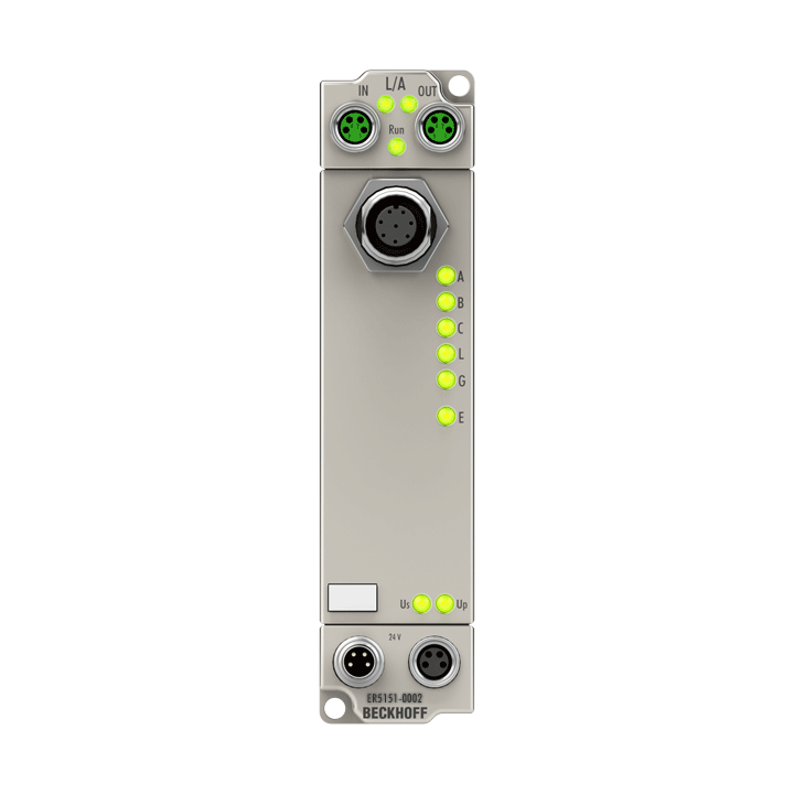 Beckhoff ER5151-0002 EtherCAT Box, 1-channel encoder interface, incremental, 24 V DC HTL, 100 kHz, M12, zinc die-cast Turkey
