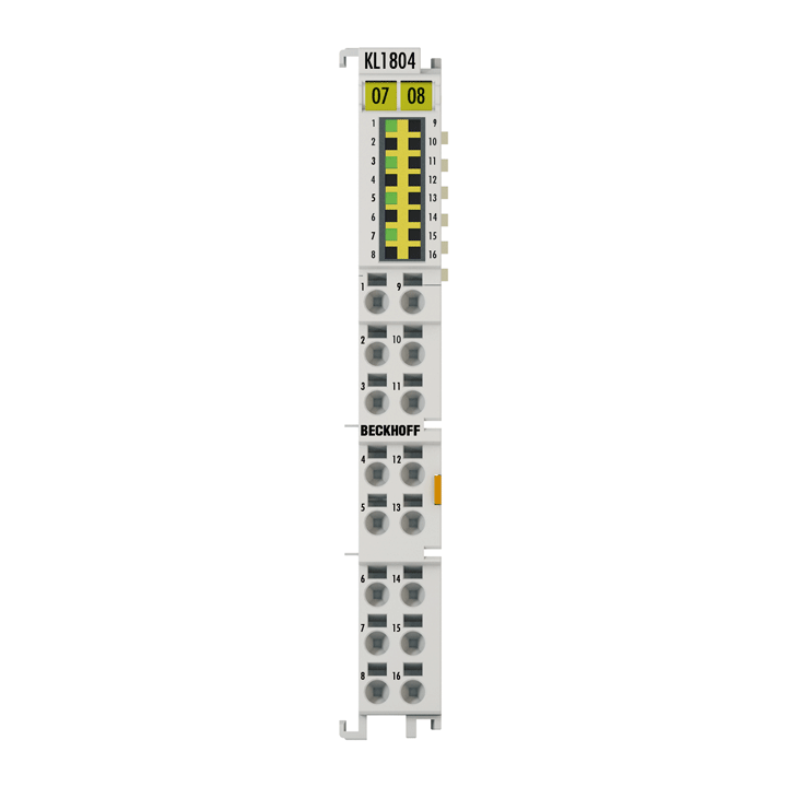 Beckhoff KL1804 Bus Terminal, 4-channel digital input, 24 V DC, 3 ms Turkey