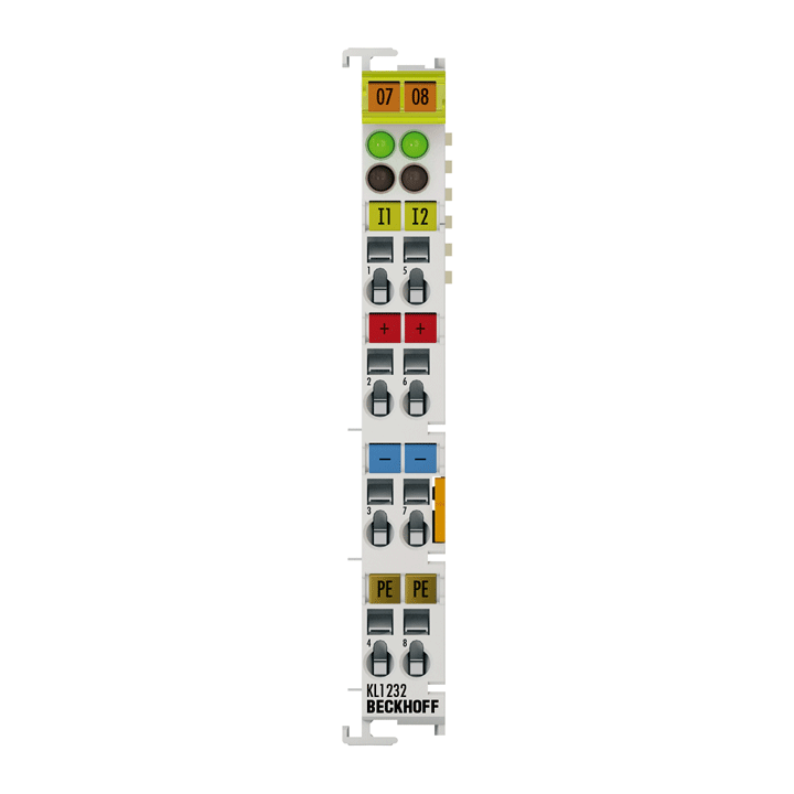 Beckhoff KL1232 Bus Terminal, 2-channel digital input, 24 V DC, 02 ms, pulse extension Turkey