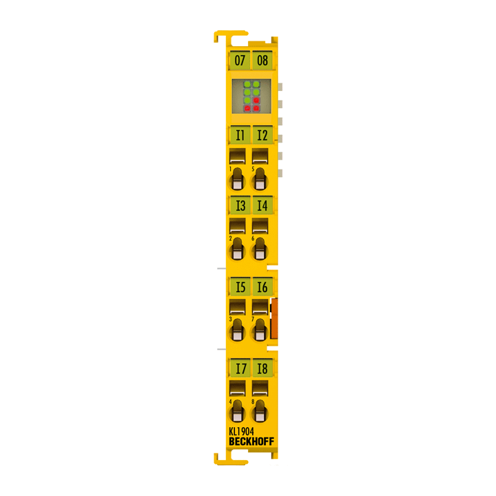 Beckhoff KL1904 Bus Terminal, 4-channel digital input, 24 V DC, TwinSAFE Turkey