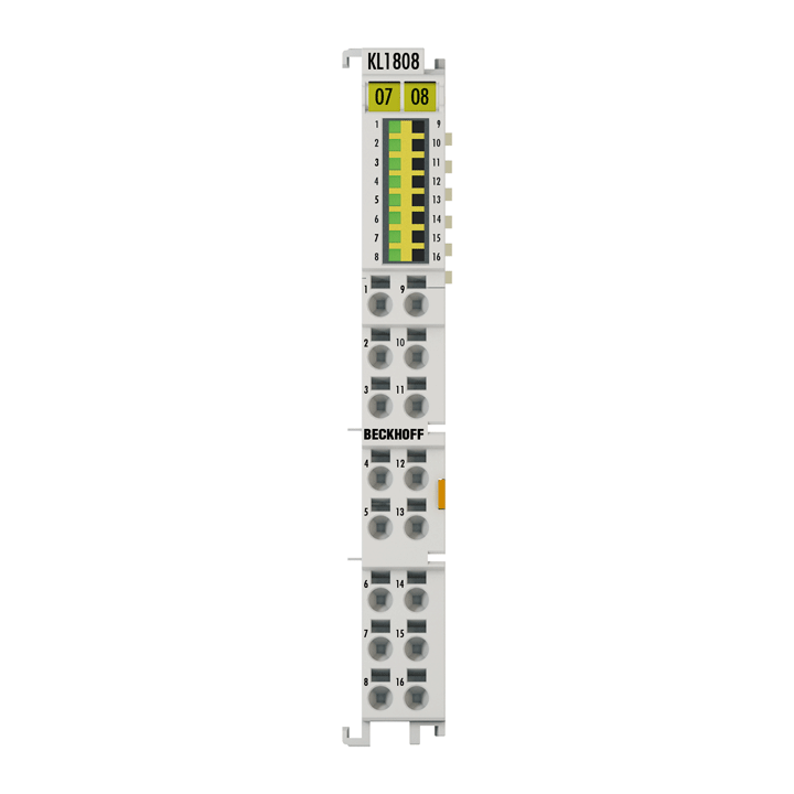 Beckhoff KL1808 Bus Terminal, 8-channel digital input, 24 V DC, 3 ms Turkey