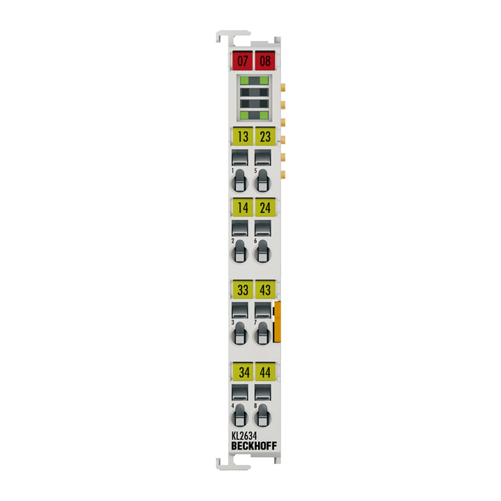 Beckhoff KL2634 Bus Terminal, 4-channel relay output, 250 V AC, 30 V DC, 4 A Turkey