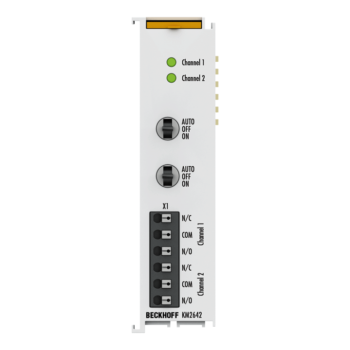 Beckhoff KM2642 Bus Terminal module, 2-channel digital output, 230 V AC, 6 A, manual/automatic operation Turkey
