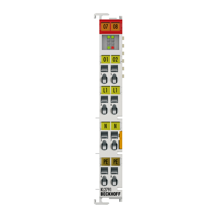 Beckhoff KL2791 Bus Terminal, 1-channel motion interface, AC motor, 230 V AC, 09 A Turkey