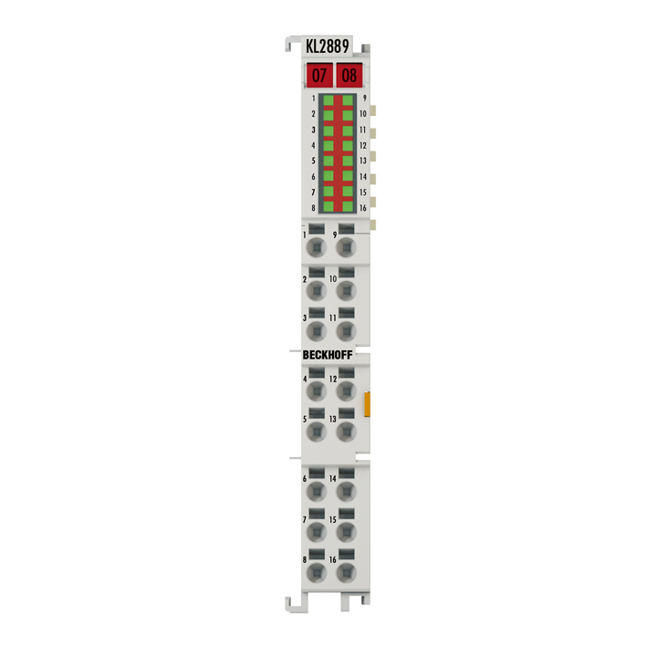 Beckhoff KL2889 Bus Terminal, 16-channel digital output, 24 V DC, 05 A, ground switching Turkey