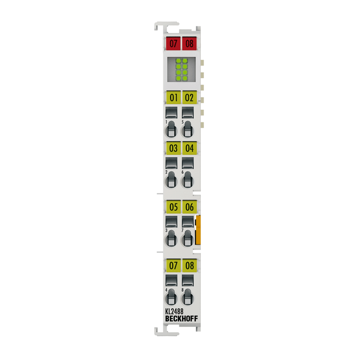 Beckhoff KL2488 Bus Terminal, 8-channel digital output, 24 V DC, 05 A, ground switching Turkey