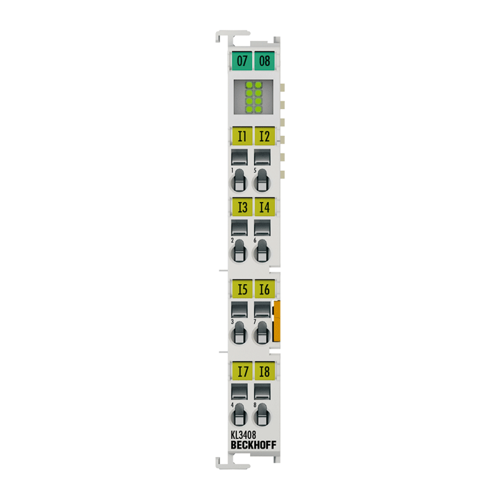 Beckhoff KL3408 Bus Terminal, 8-channel analog input, voltage, ±10 V, 12 bit, single-ended Turkey