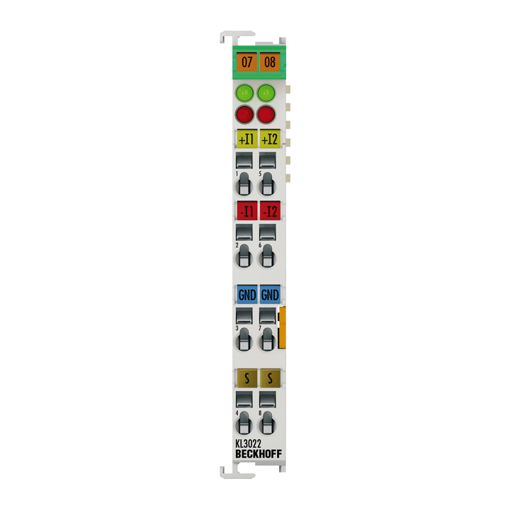 Beckhoff KL3022 Bus Terminal, 2-channel analog input, current, 4…20 mA, 12 bit, differential Turkey