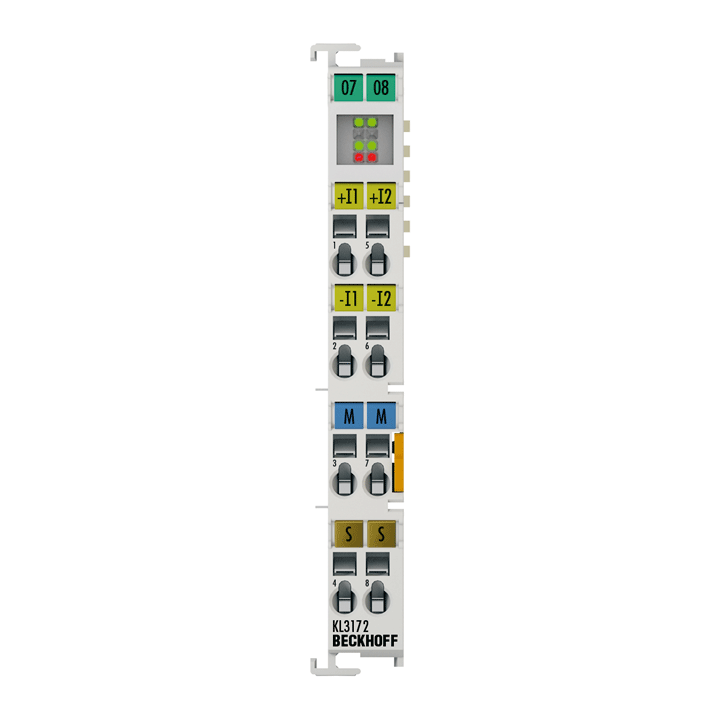 Beckhoff KL3172 Bus Terminal, 2-channel analog input, voltage, 0…2 V, 16 bit, differential, high-precision Turkey