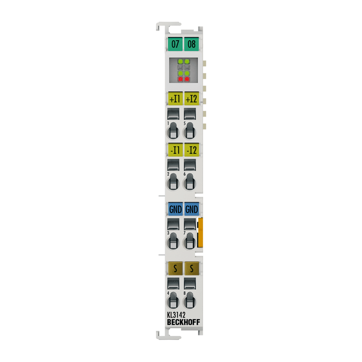 Beckhoff KL3142 Bus Terminal, 2-channel analog input, current, 0…20 mA, 16 bit, differential, high-precision Turkey