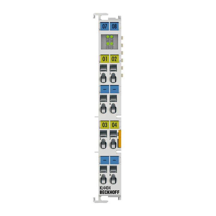 Beckhoff KL4404 Bus Terminal, 4-channel analog output, voltage, 0…10 V, 12 bit, single-ended Turkey