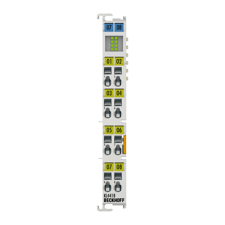 Beckhoff KL4418 Bus Terminal, 8-channel analog output, current, 0…20 mA, 12 bit, single-ended Turkey