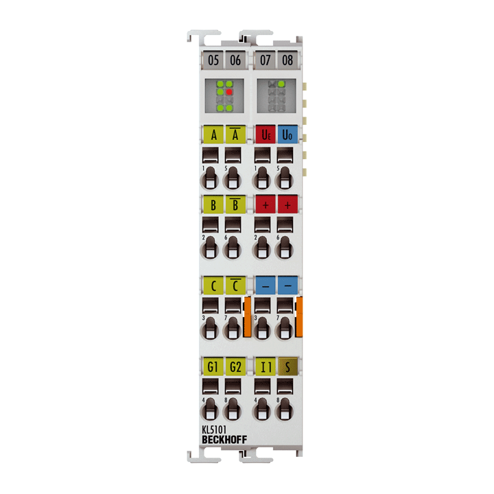 Beckhoff KL5101 Bus Terminal, 1-channel encoder interface, incremental, 5 V DC (DIFF RS422, TTL), 1 MHz Turkey