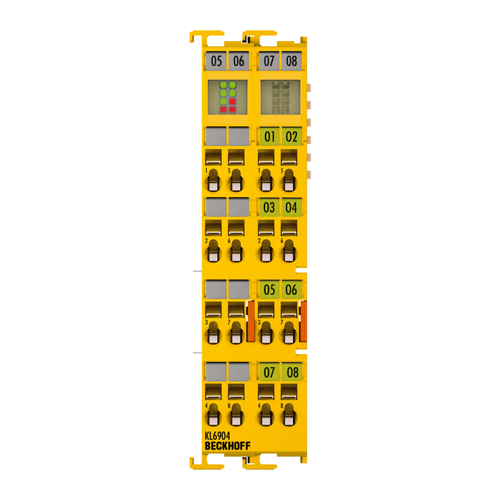 Beckhoff KL6904 Bus Terminal, communication interface + 4-port digital output, 24 V DC, 05 A, TwinSAFE Logic Turkey