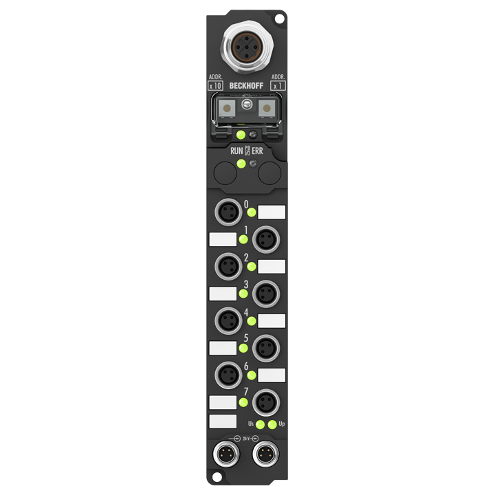 Beckhoff IP2041-Bxxx Fieldbus Box, 8-channel digital output, 24 V DC, 2 A (∑ 12 A), M8 Turkey