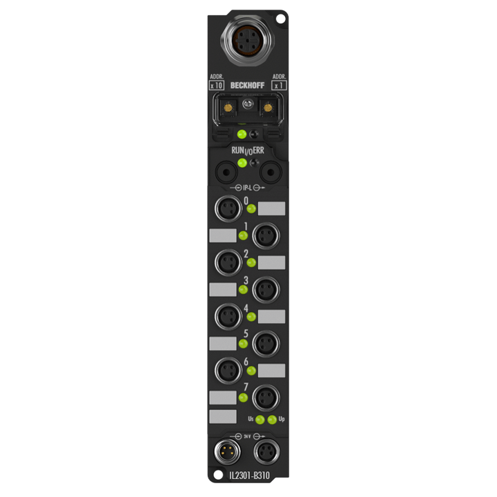 Beckhoff IL2301-B310 Coupler Box, 4-channel digital input + 4-channel digital output, PROFIBUS, 24 V DC, 3 ms, 05 A, M8 Turkey