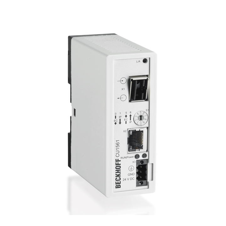 Beckhoff CU1561 Infrastructure, media converter, Ethernet/EtherCAT, 100 Mbit/s, 24 V DC, fiber optic POF Turkey