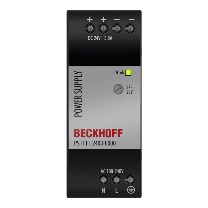 Beckhoff PS1111-2403-0000 Power supply PS1000; output: 24 V DC, 38 A; input: AC 100…240 V, 1-phase, NEC Class 2 Turkey