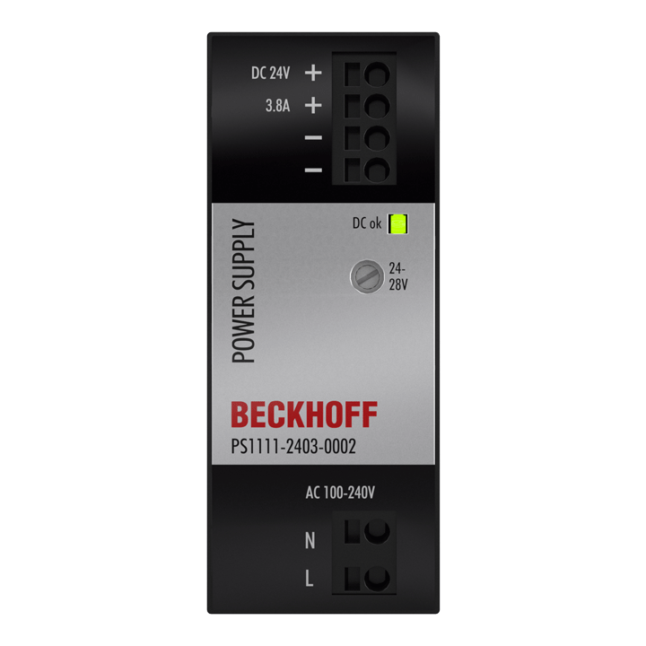 Beckhoff PS1111-2403-0002 Power supply PS1000; output: 24 V DC, 38 A; input: AC 100…240 V, 1-phase Turkey