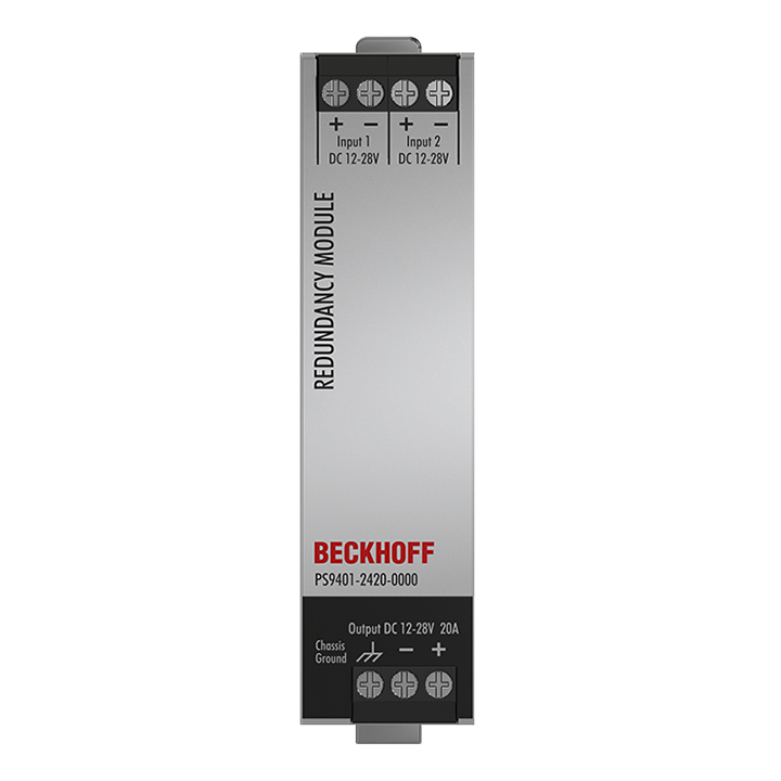 Beckhoff PS9401-2420-0000 MOSFET redundancy module PS9400; input: 12…28 V DC, 2 x 10 A; output: 12…28 V DC, 1 x 20 A Turkey
