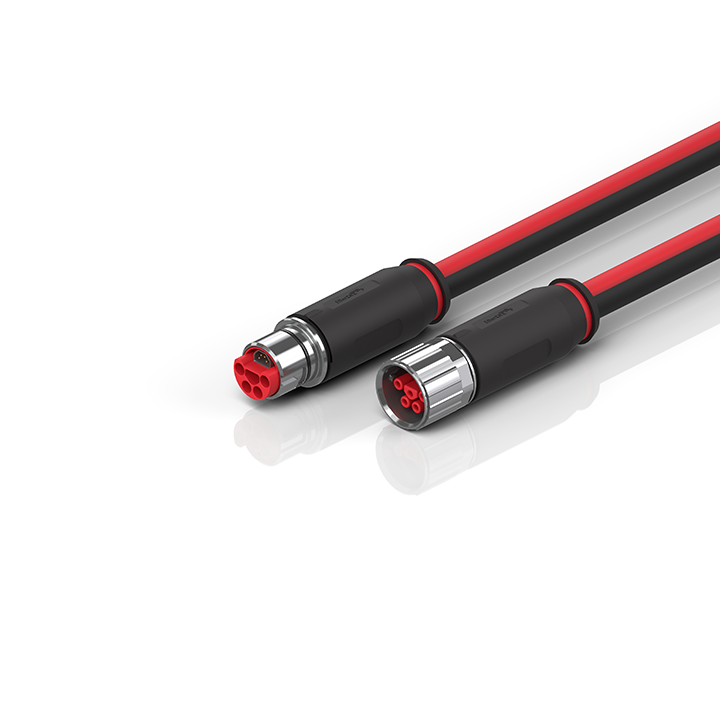 Beckhoff ZK7314-3431-0xxx B23, ECP cable, PUR, 5 G 40 mm² + (1 x 4 x AWG22), drag-chain suitable, key 1 (2 x 24 V DC + PE) Turkey