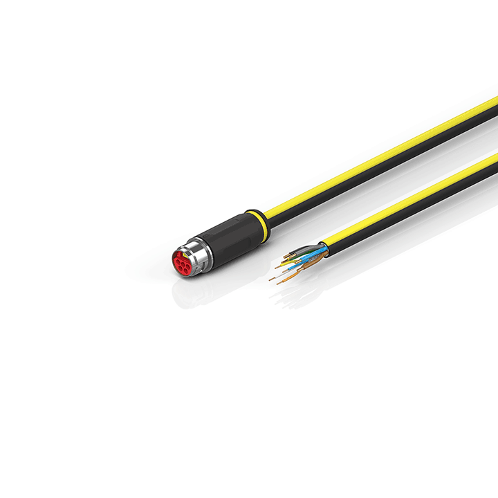 Beckhoff ZK7208-3400-Axxx B17, ENP cable, PUR, 5 G 15 mm² + (1 x 4 x AWG22), drag chain suitable, key 1 (2 x 24 V DC + PE) Turkey