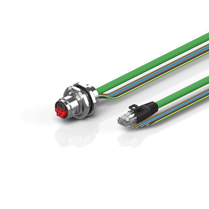 Beckhoff ZK7908-AU00-Axxx B17, ENP cable, PUR, 5 G 15 mm² + (1 x 4 x AWG22), drag chain suitable, key 3 (user-defined voltage) Turkey