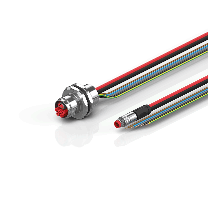 Beckhoff ZK7908-AW00-0xxx B17, ECP cable, PUR, 5 G 15 mm² + (1 x 4 x AWG22), drag chain suitable, key 3 (user-defined voltage) Turkey