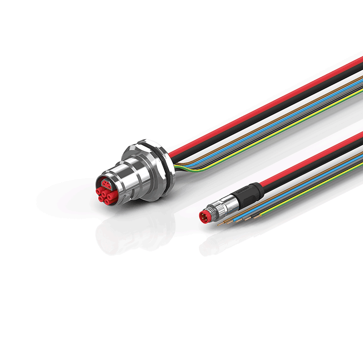 Beckhoff ZK7908-CA00-0xxx B17, ECP cable, PUR, 5 G 15 mm² + (1 x 4 x AWG22), drag chain suitable, key 3 (user-defined voltage) Turkey