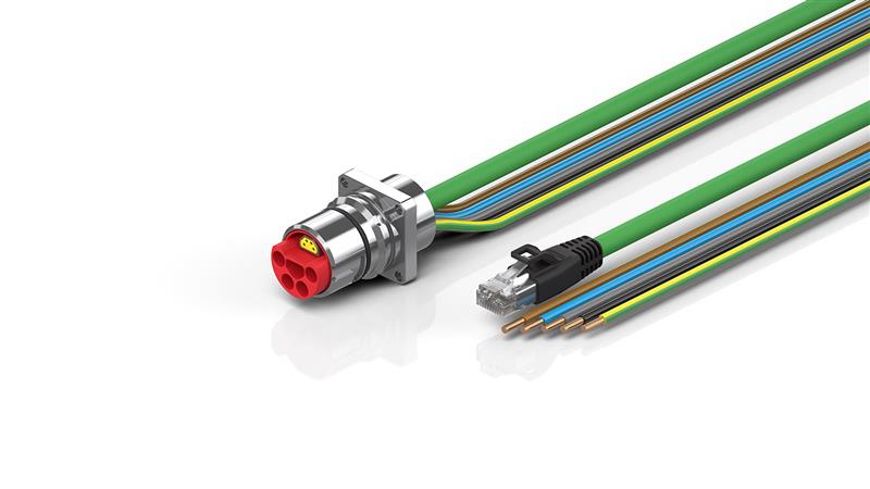 Beckhoff ZK7A14-AT00-Axxx B23, ENP cable, PUR, 5 G 40 mm² + (1 x 4 x AWG22), drag chain suitable, key 3 (user-defined voltage) Turkey