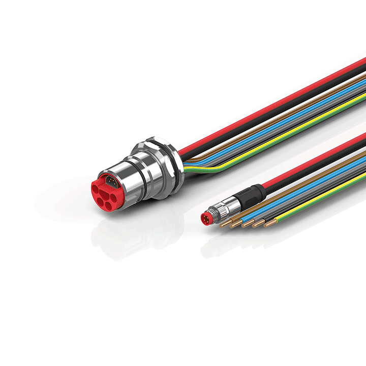 Beckhoff ZK7A14-CB00-0xxx B23, ECP cable, PUR, 5 G 40 mm² + (1 x 4 x AWG22), drag chain suitable, key 3 (user-defined voltage) Turkey