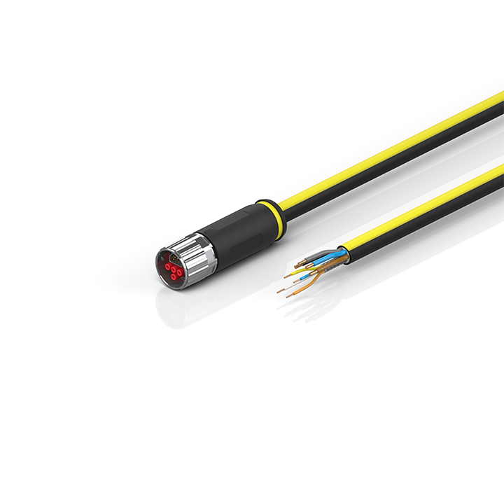 Beckhoff ZK7624-2500-Axxx B17, ENP cable, PUR, 4 x 15 mm² + (1 x 4 x AWG22), drag chain suitable, key 2 (user-defined voltage) Turkey