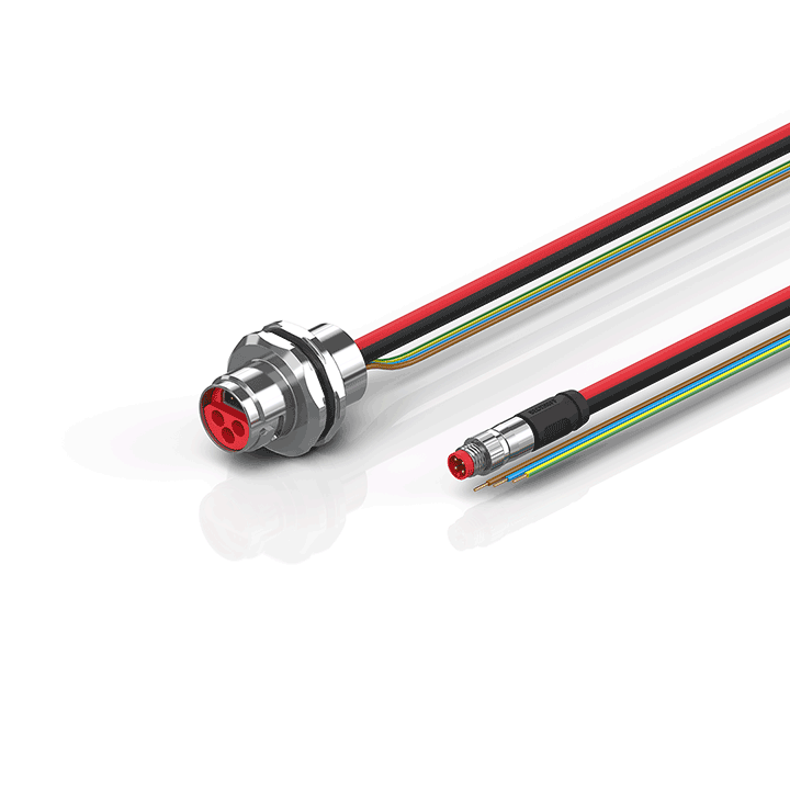 Beckhoff ZK7610-AL00-0xxx B17, ECP cable, PUR, 3 G 25 mm² + (1 x 4 x AWG22), drag chain suitable, key 2 (230 V AC) Turkey