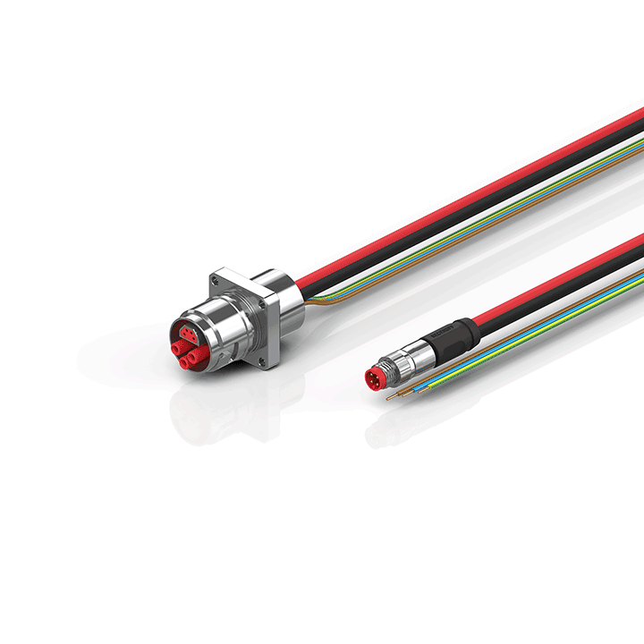 Beckhoff ZK7610-AG00-0xxx B17, ECP cable, PUR, 3 G 25 mm² + (1 x 4 x AWG22), drag chain suitable, key 2 (230 V AC) Turkey