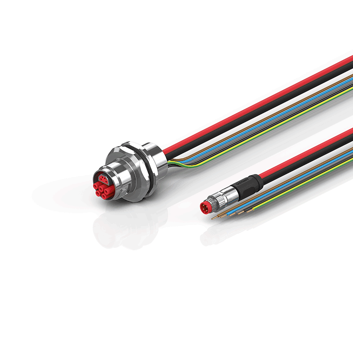 Beckhoff ZK7608-AW00-0xxx B17, ECP cable, PUR, 5 G 15 mm² + (1 x 4 x AWG22), drag chain suitable, key 2 (400 V AC) Turkey