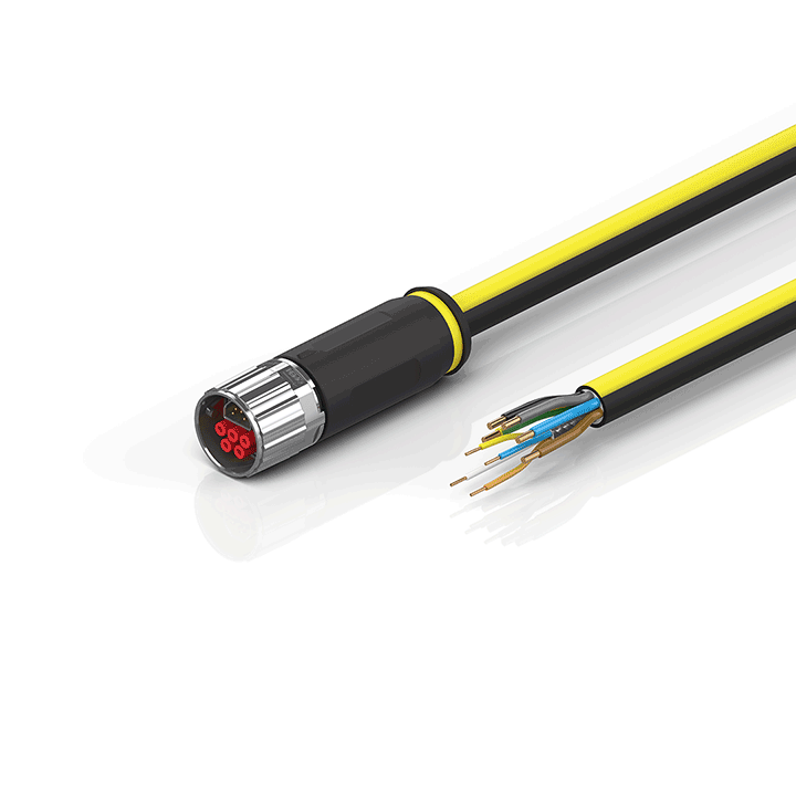 Beckhoff ZK7608-3100-Axxx B17, ENP cable, PUR, 5 G 15 mm² + (1 x 4 x AWG22), drag chain suitable, key 2 (400 V AC) Turkey