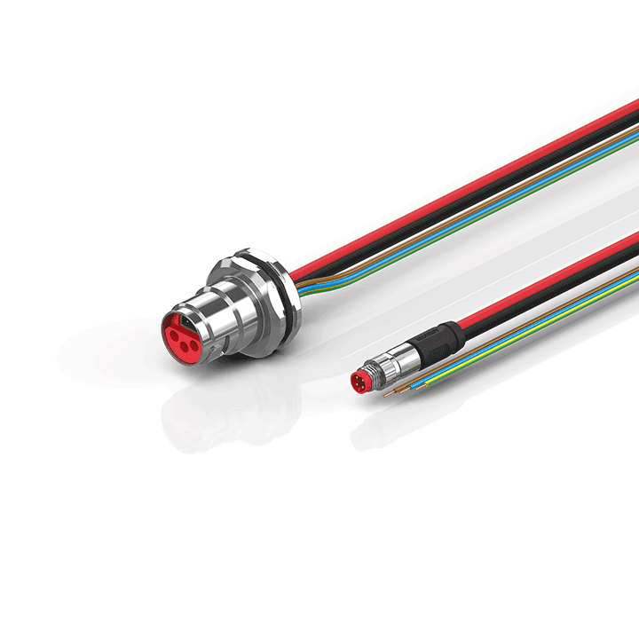 Beckhoff ZK7606-BP00-0xxx B17, ECP cable, PUR, 3 G 15 mm² + (1 x 4 x AWG22), drag chain suitable, key 2 (230 V AC) Turkey