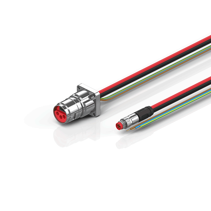 Beckhoff ZK7606-BL00-0xxx B17, ECP cable, PUR, 3 G 15 mm² + (1 x 4 x AWG22), drag chain suitable, key 2 (230 V AC) Turkey