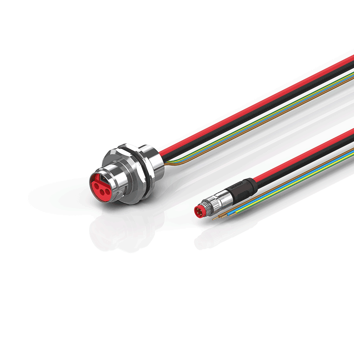 Beckhoff ZK7606-AL00-0xxx B17, ECP cable, PUR, 3 G 15 mm² + (1 x 4 x AWG22), drag chain suitable, key 2 (230 V AC) Turkey