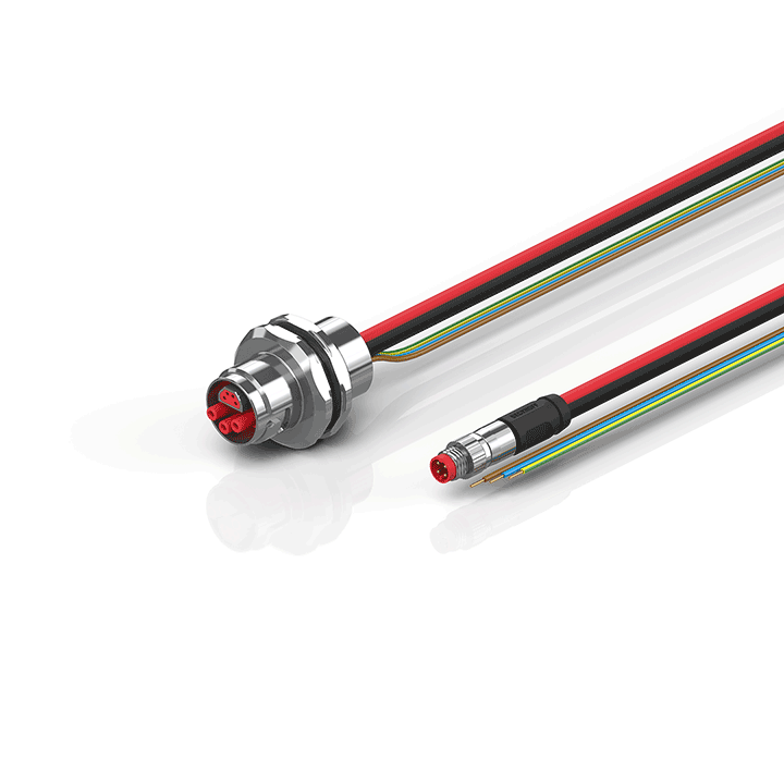 Beckhoff ZK7606-AK00-0xxx B17, ECP cable, PUR, 3 G 15 mm² + (1 x 4 x AWG22), drag chain suitable, key 2 (230 V AC) Turkey